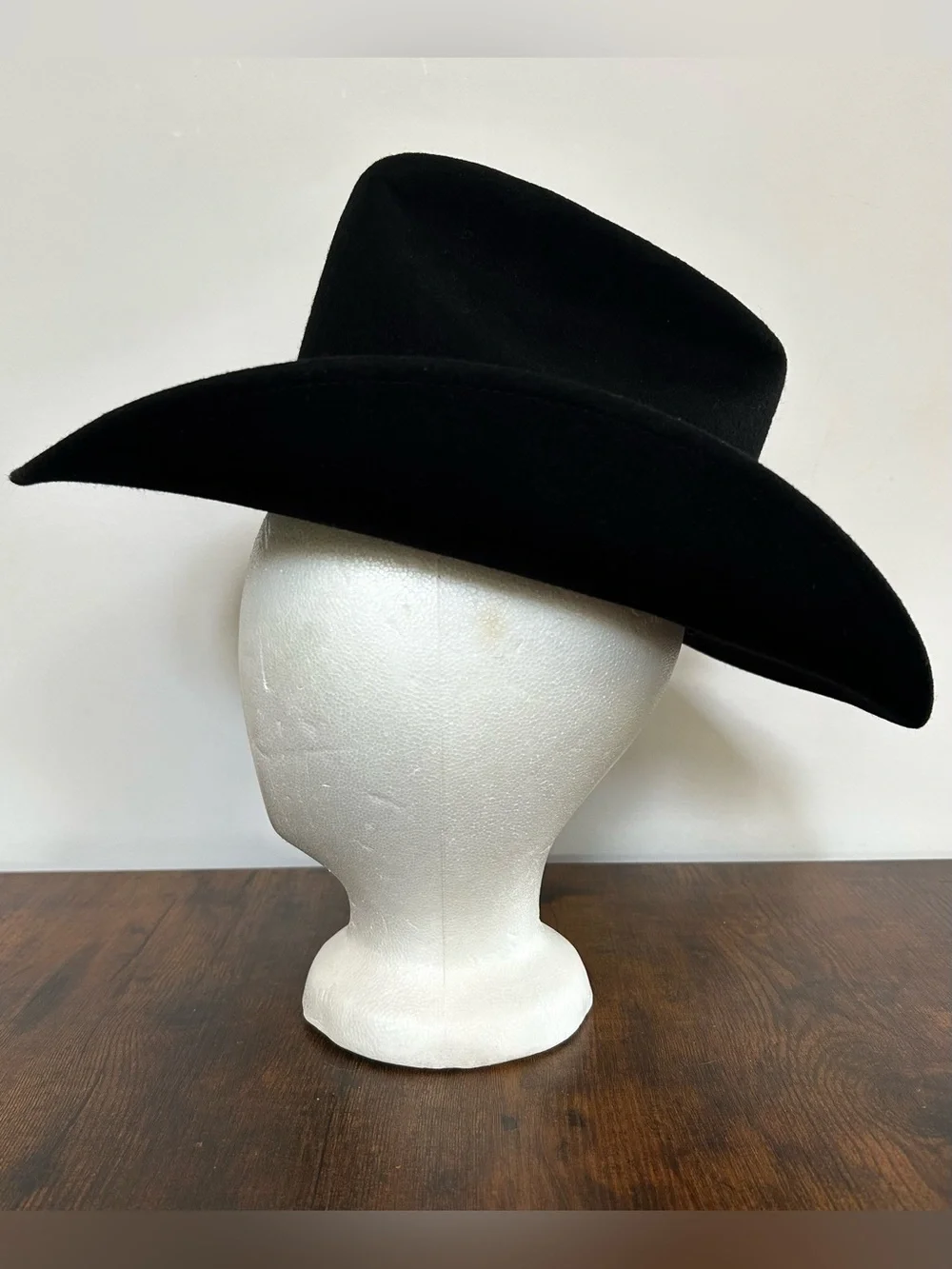 Vintage 90s Eddy Bros. Thunder Cowboy Hat For Kids Size 53 6 5/8, 100% Wool, USA